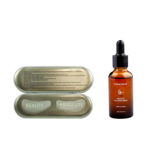 LaSante Wiederverwendbare Eye Patches – Sanfte Pflege, Nachhaltiger Lifestyle + La Santé Absolut Hyaluronserum