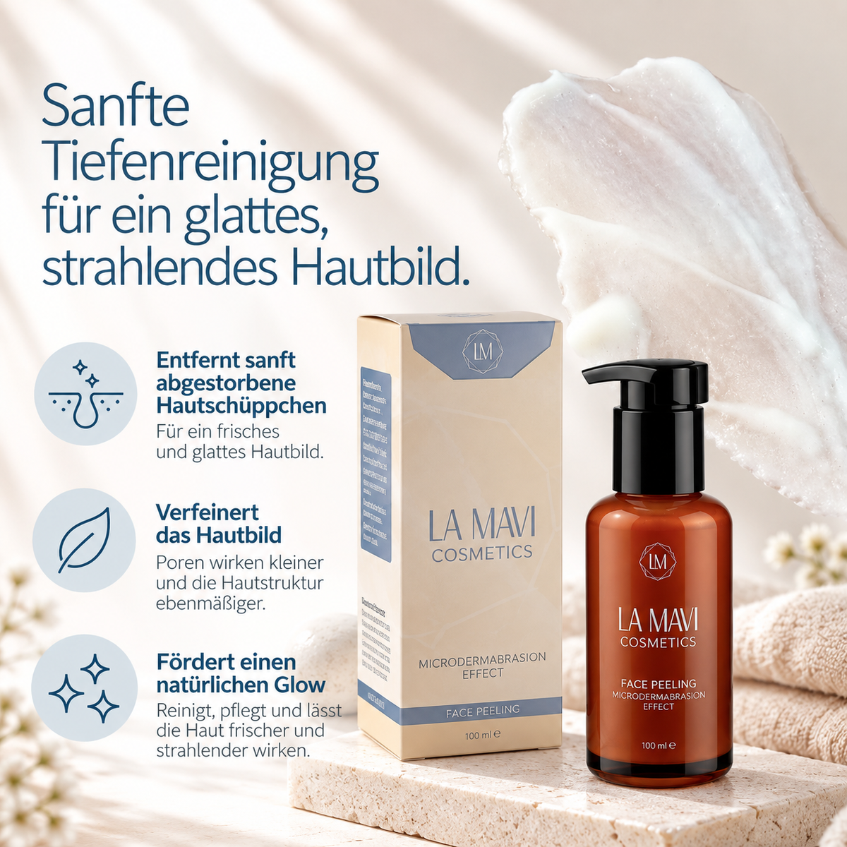 Face Peeling 100ml Microdermabrasion Effect