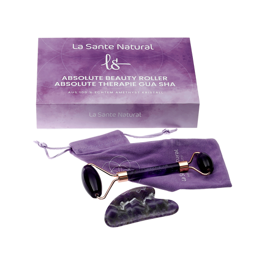 Guasha Amethyst Stein Roller A+++ | 100% Natur-Amethyst